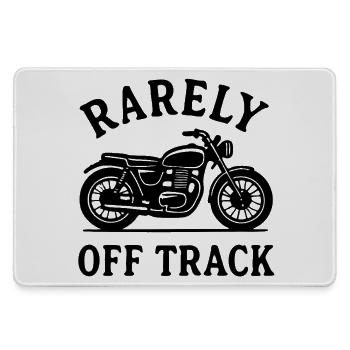 rarely off track motorcycle - Mousepad groß für Gamer - Grau - Vorne