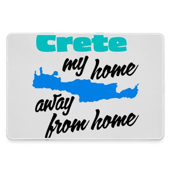 Kreta – meine zweite Heimat - Mousepad groß für Gamer - Grau - Vorne