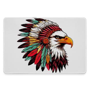 Aigle amérindien Peaux rouges américaines - Grand tapis de souris gamer - bruyère - Devant