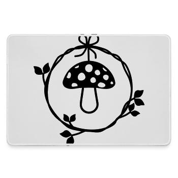 Champignon dans la couronne de feuilles - Grand tapis de souris gamer - bruyère - Devant