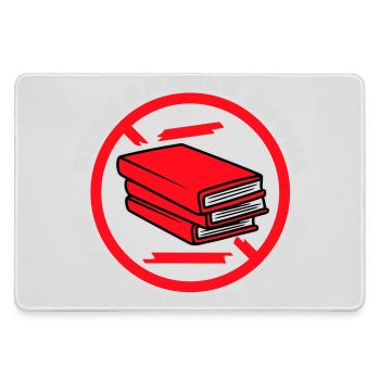 Read Banned Books Verbotene Bücher Lesen Freiheit - Large Gaming Mouse Mat - grey - Front