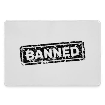 Forbidden, banned, rejected, ostracized - Large Gaming Mouse Mat - grey - Front