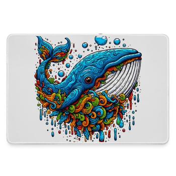 Whale - Large Gaming Mouse Mat - grey - Front