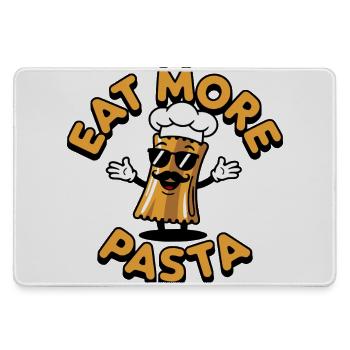 Eat more Pasta Shirt - Mousepad groß für Gamer - Grau - Vorne