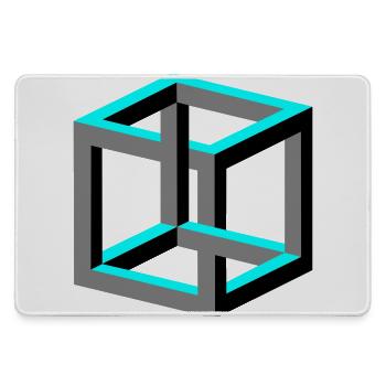 Cube - Large Gaming Mouse Mat - grey - Front