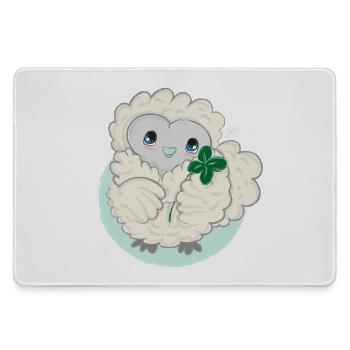 Lioba seidenhuhn, Glück - Mousepad groß für Gamer - Grau - Vorne