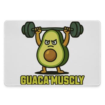 GuacaMuscle Avocado Fitness - Grand tapis de souris gamer - bruyère - Devant