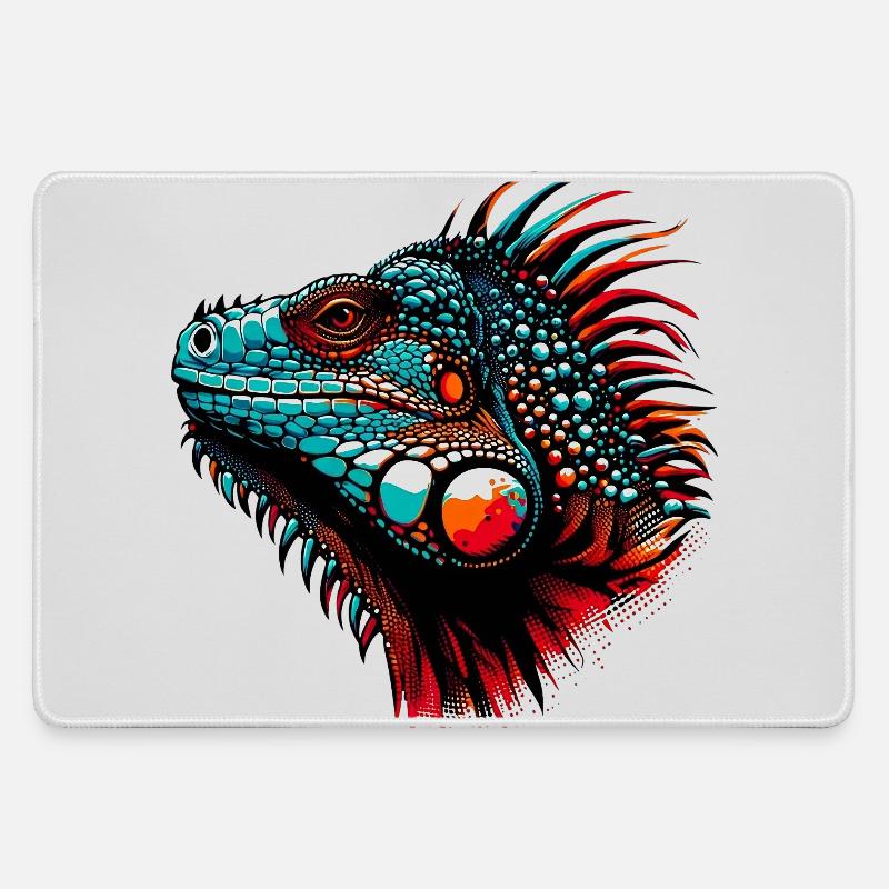 Iguana - Large Gaming Mouse Mat - grey