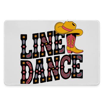 Neon Cowboy Boots Pattern - Large Gaming Mouse Mat - grey - Front