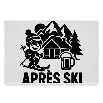 après ski outfit - Mousepad groß für Gamer - Grau - Vorne