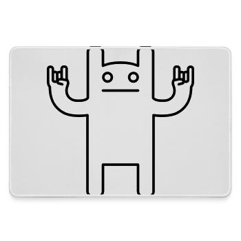 Monster Rock – Festival Comic Kawaii - Mousepad groß für Gamer - Grau - Vorne