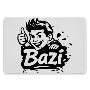 Bazi - Mousepad groß für Gamer - Grau - Vorne