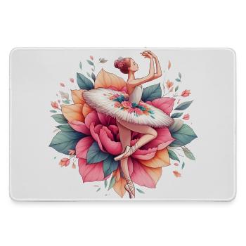 Balletttänzerin mit Tutu - Mousepad groß für Gamer - Grau - Vorne