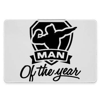 Man of the year 1 clr - Mousepad groß für Gamer - Grau - Vorne
