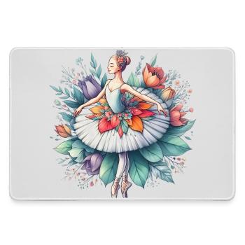 Balletttänzerin mit Tutu - Mousepad groß für Gamer - Grau - Vorne