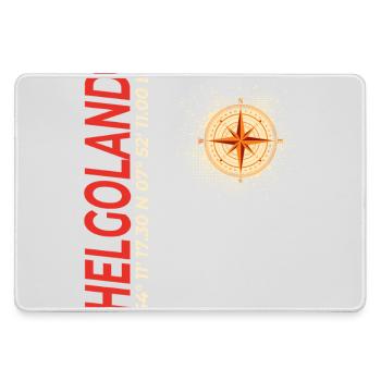 Helgoland - Mousepad groß für Gamer - Grau - Vorne