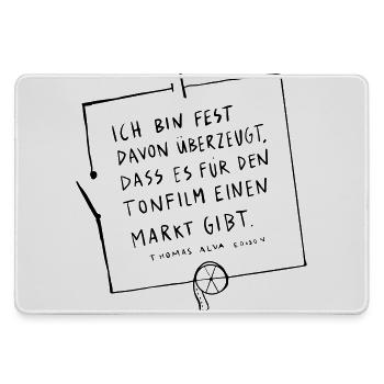 Thomas Edison Schaltkreis - Mousepad groß für Gamer - Grau - Vorne