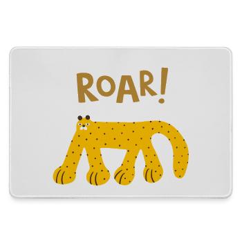 Roar Wild Animal Funny Cute Wildlife Design - Mousepad groß für Gamer - Grau - Vorne