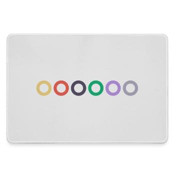 Gitarren Saiten kaufen | Gitarrenunterricht, Musik - Mousepad groß für Gamer - Grau - Vorne