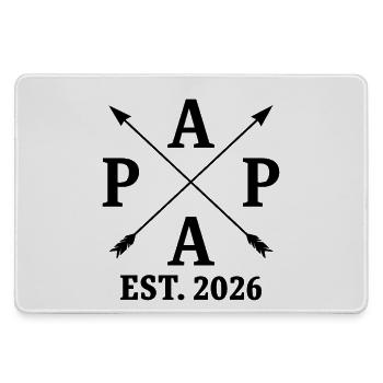 Dad 26 Dad Is 2026 New Dad - Large Gaming Mouse Mat - grey - Front