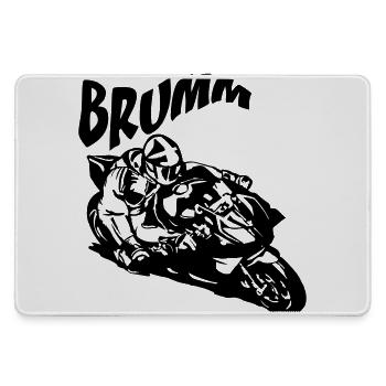 Hum Biker Black - Large Gaming Mouse Mat - grey - Front