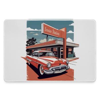Classic Cars 1950 - Large Gaming Mouse Mat - grey - Front