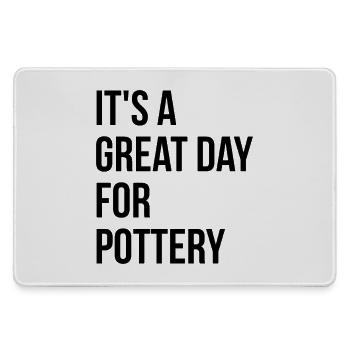 Pottery - Large Gaming Mouse Mat - grey - Front