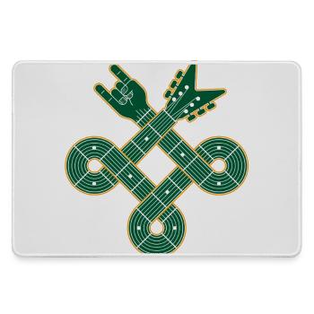 Guitare à nœud celtique - Grand tapis de souris gamer - bruyère - Devant