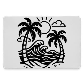Urlaub - Mousepad groß für Gamer - Grau - Vorne