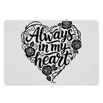 Tattoo Calligraphy Design You are my peace  - Mousepad groß für Gamer - Grau - Vorne