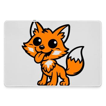 Bande dessinée Fox - Grand tapis de souris gamer - bruyère - Devant