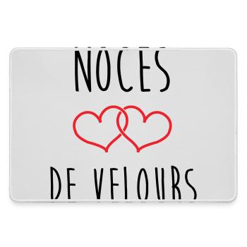 Velvet Wedding 29 Years - Large Gaming Mouse Mat - grey - Front
