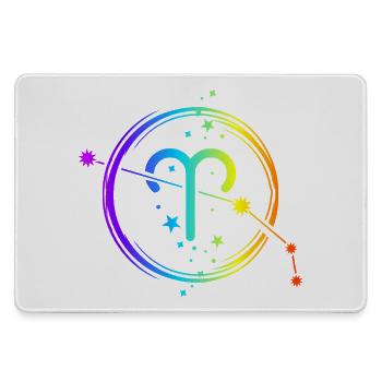 Horoscope, signe du zodiaque et astrologie du Bélier - Grand tapis de souris gamer - bruyère - Devant
