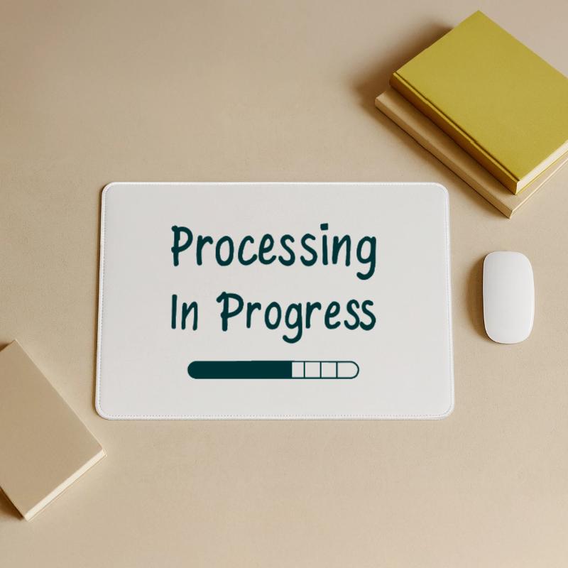 Processing In Progress Loading Bar Statement Large Gaming Mouse Mat