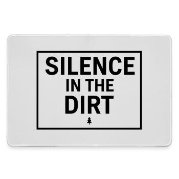 Silence In The Dirt Swiss Typography Tee - Grand tapis de souris gamer - bruyère - Devant