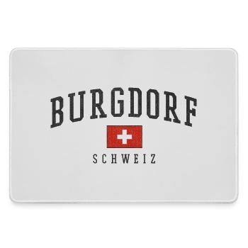 Burgdorf Schweiz Emblem - Mousepad groß für Gamer - Grau - Vorne
