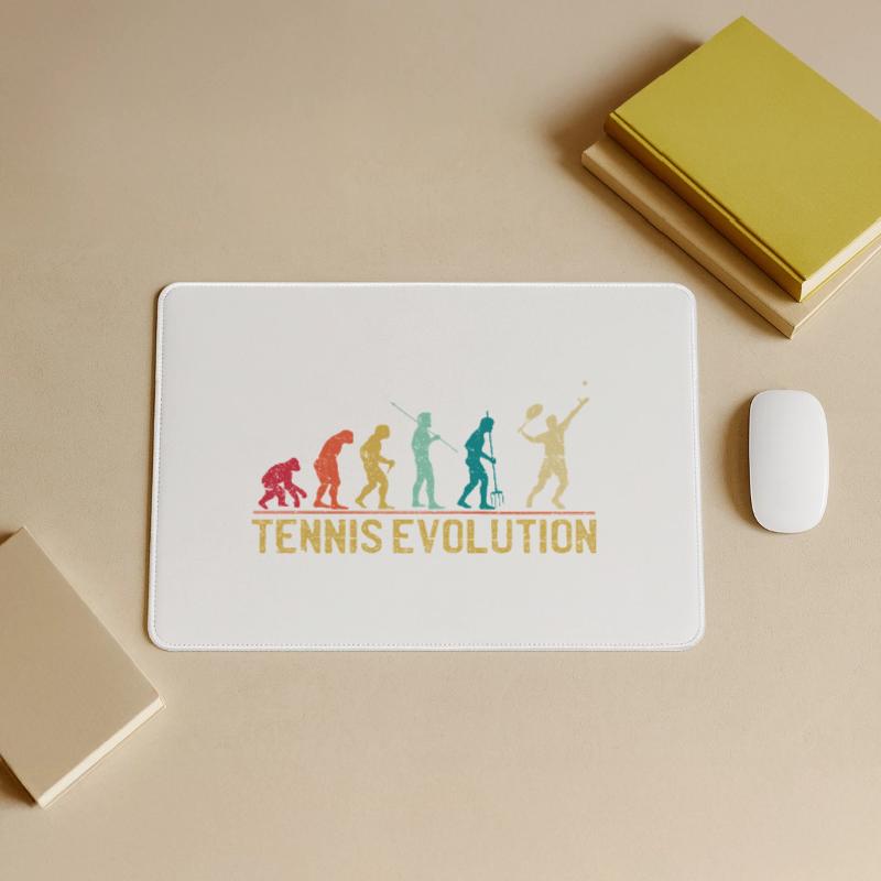 Tennis Evolution Evolution Graphic Design Large Gaming Mouse Mat