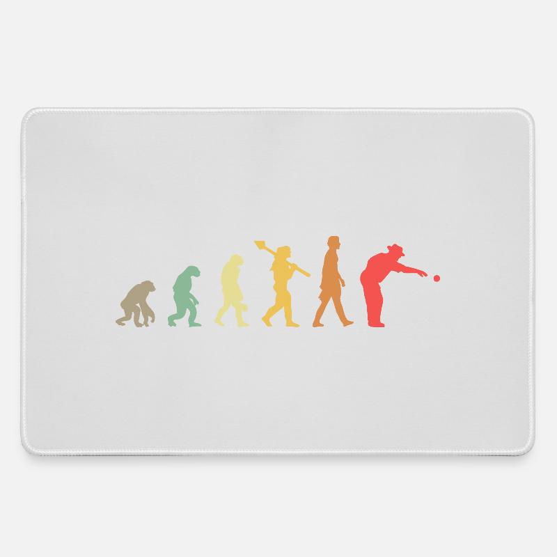 Evolution Boule  - Mousepad groß für Gamer - Grau