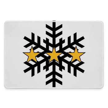 Skiing ! - Large Gaming Mouse Mat - grey - Front
