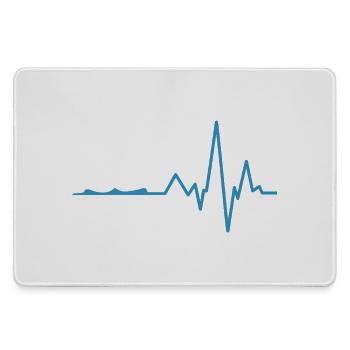 Cruise heartbeat - Large Gaming Mouse Mat - grey - Front