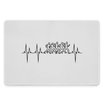 Marathon electrocardiogram ECG Marathon - Large Gaming Mouse Mat - grey - Front