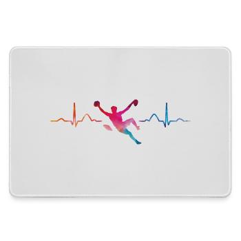 Boulderer heartbeat Bouldering Bouldering - Large Gaming Mouse Mat - grey - Front
