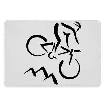 Biker - Grand tapis de souris gamer - bruyère - Devant
