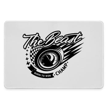 The Beast Wheel Rush Graphics - Large Gaming Mouse Mat - grey - Front