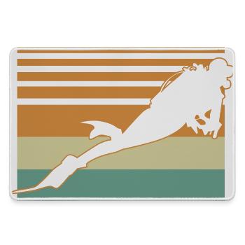 Diver Flag - Mousepad groß für Gamer - Grau - Vorne
