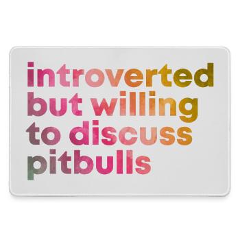Pitbull - Large Gaming Mouse Mat - grey - Front