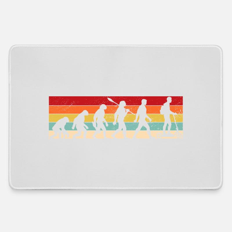 Vintage Evolution - E-Scooter - Mousepad groß für Gamer - Grau