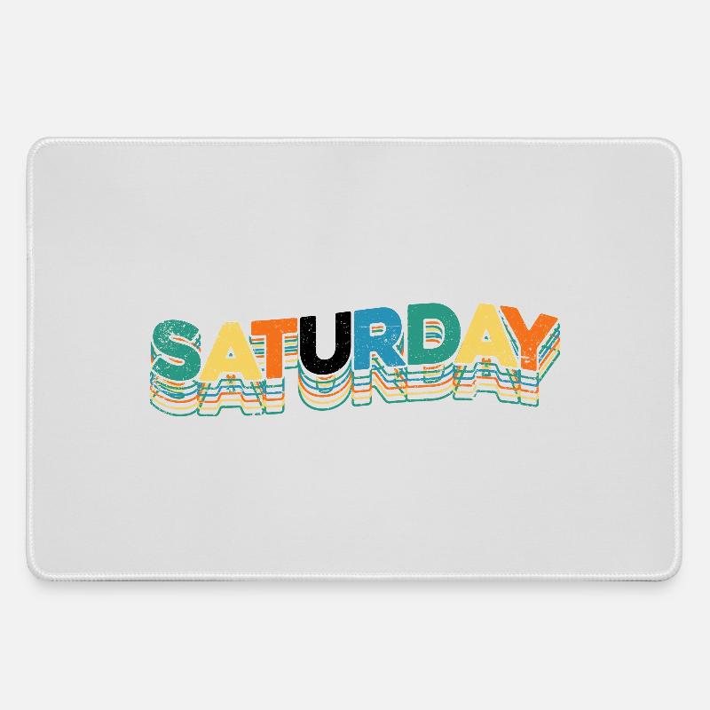 Samstag - Mousepad groß für Gamer - Grau