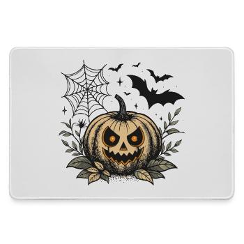 Citrouille Halloween maléfique - Grand tapis de souris gamer - bruyère - Devant
