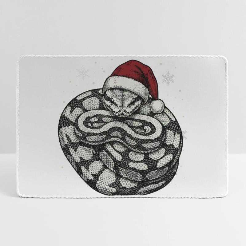 Serpent roi python roi de Noël Python boule Grand tapis de souris gamer